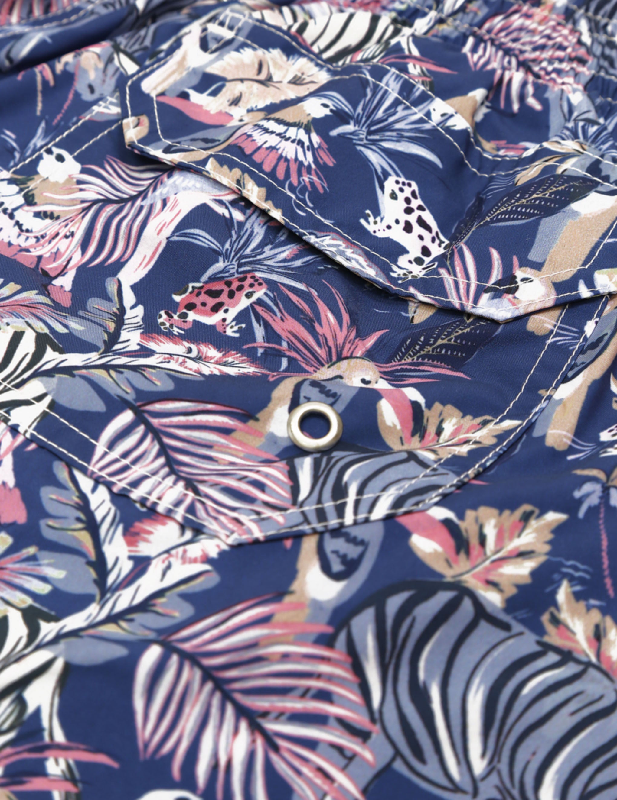Traje de baño cebras tucanes Azul/rosa