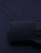 Jersey pico algodón cashmere Azul oscuro