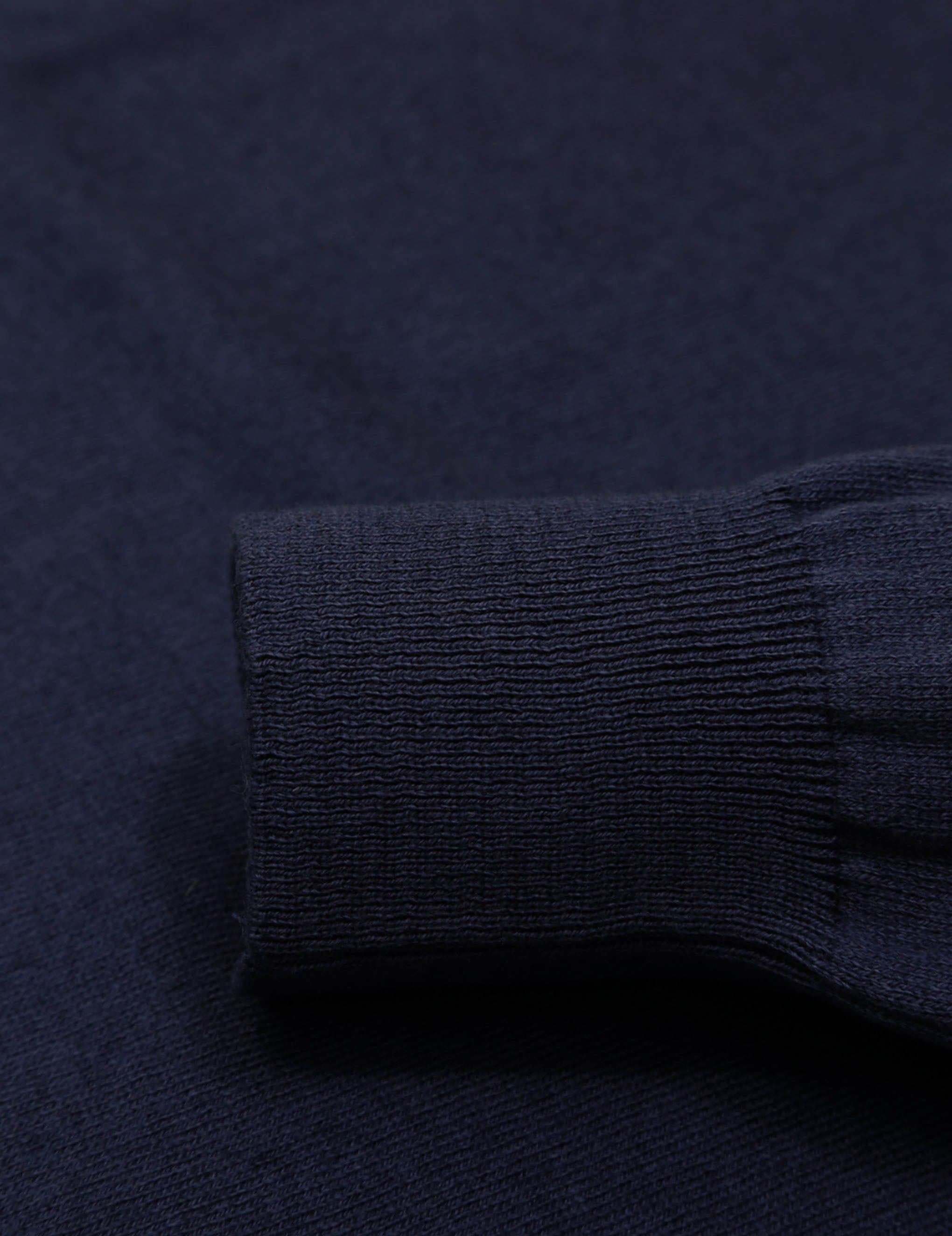 Jersey pico algodón cashmere Azul oscuro