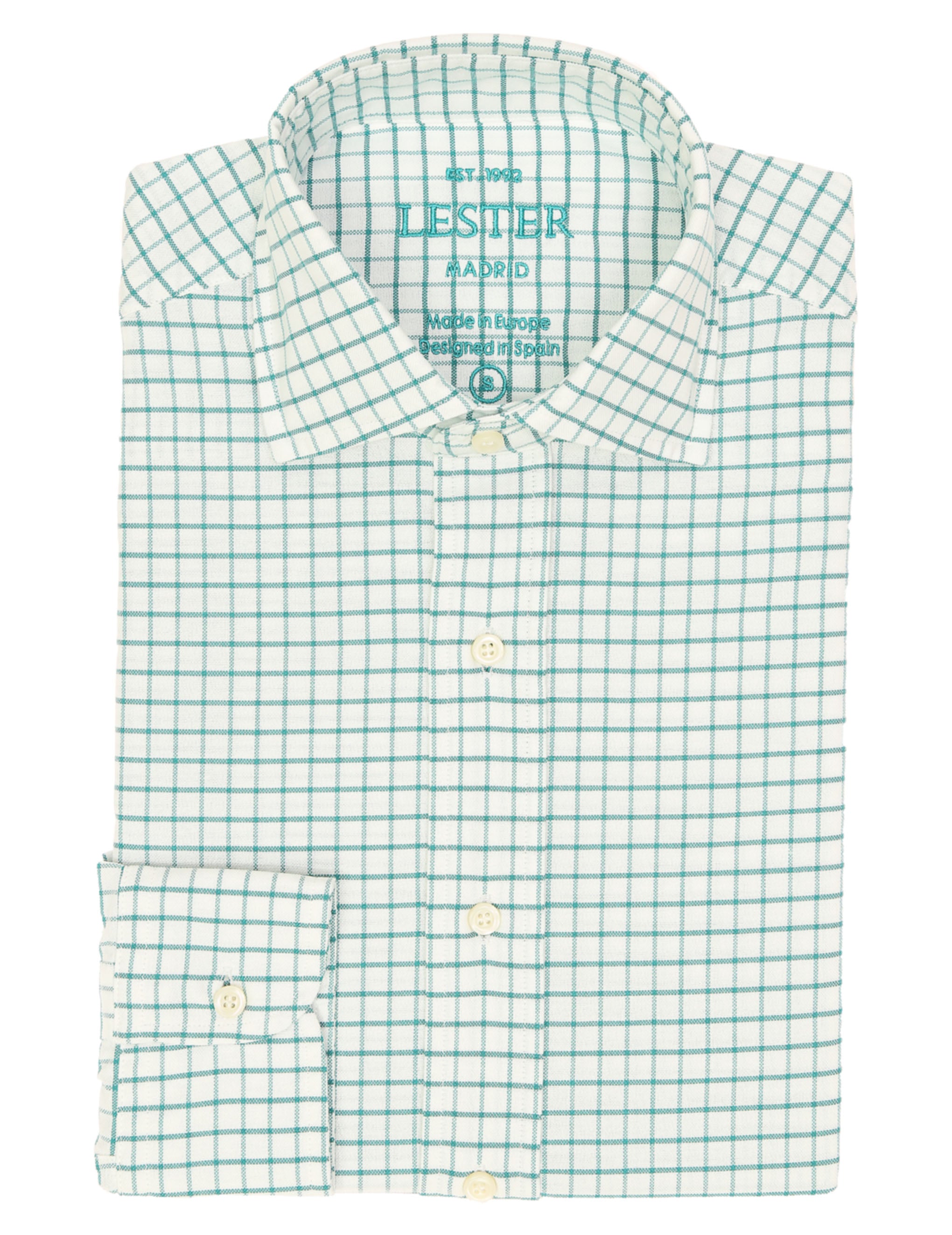 Camisa sport oxford cuadro Verde