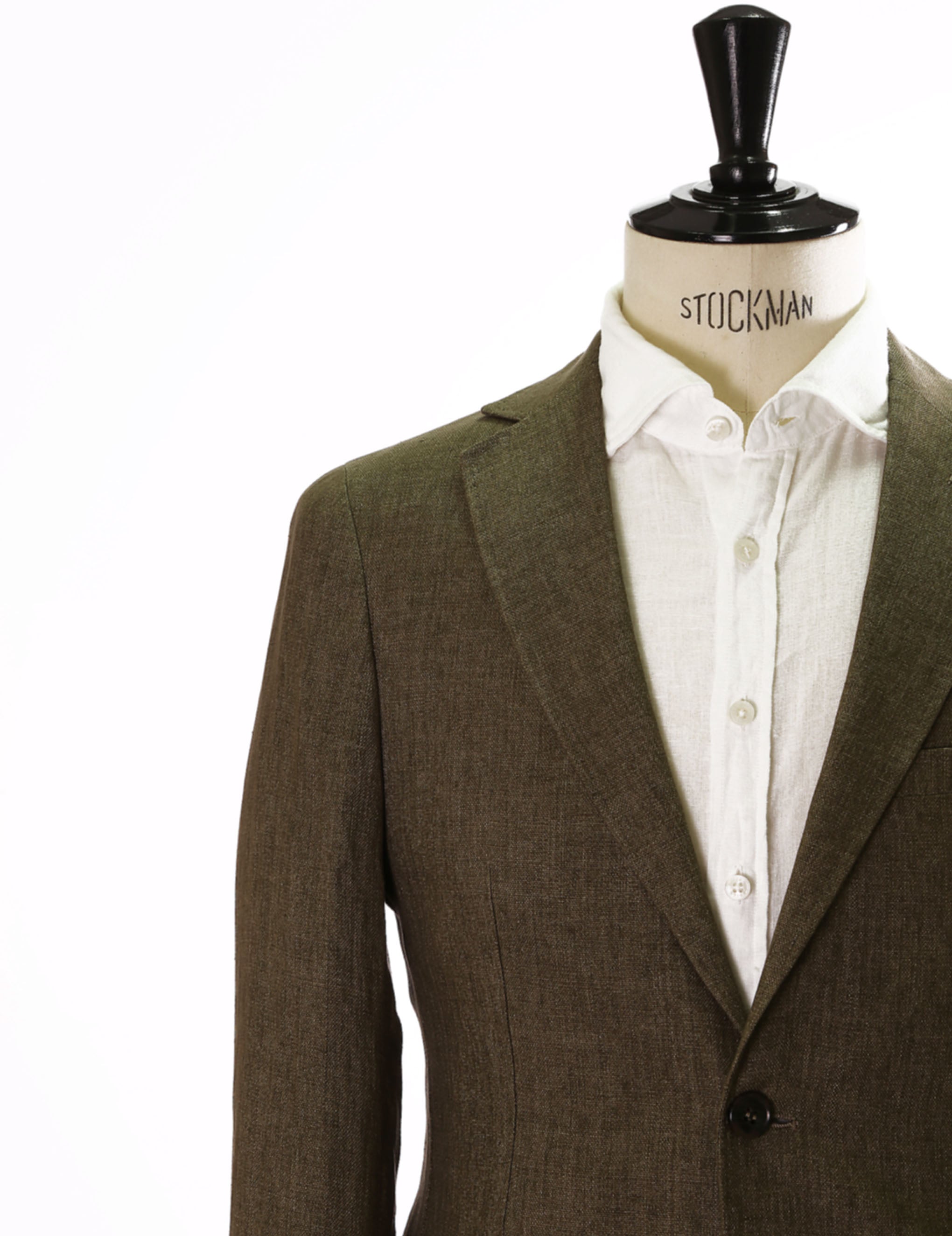 Chaqueta lino ojo de perdiz Verde