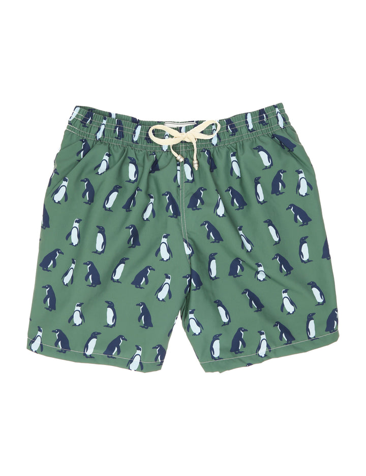 Traje de baño pinguino Verde