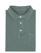 Polo jersey lavado Verde