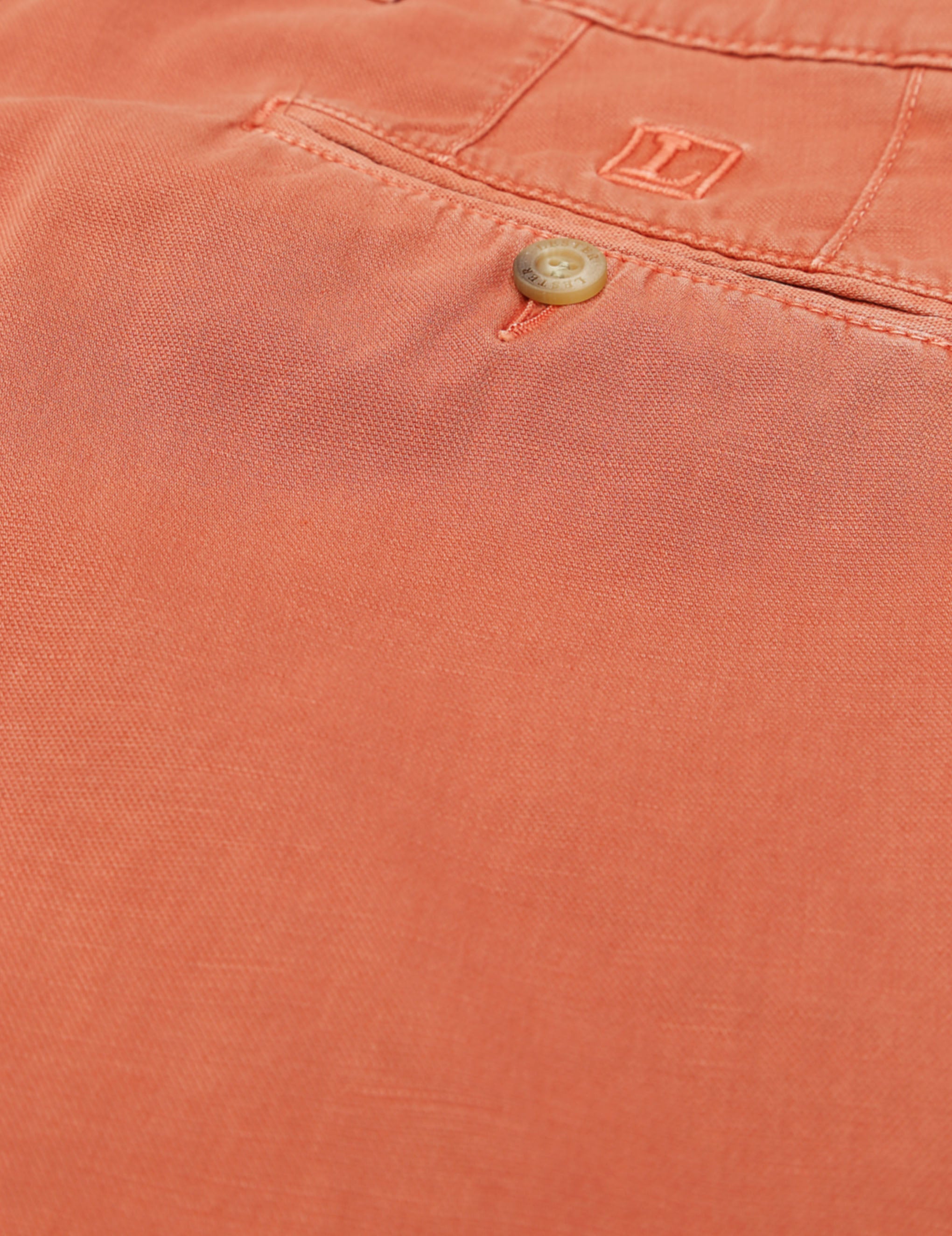 Pantalón lino algodón Rojo