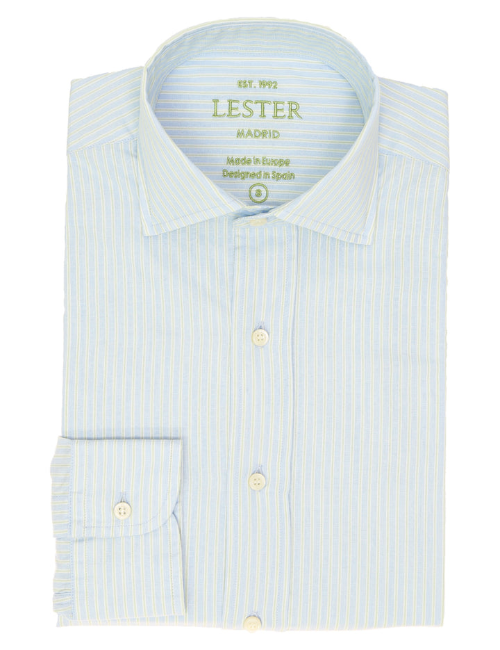 Camisa sport raya fina Azul/verde