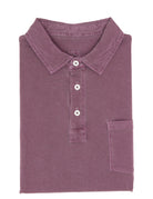 Polo jersey lavado Berenjena