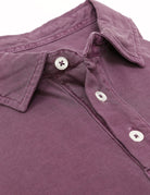 Polo jersey lavado Berenjena