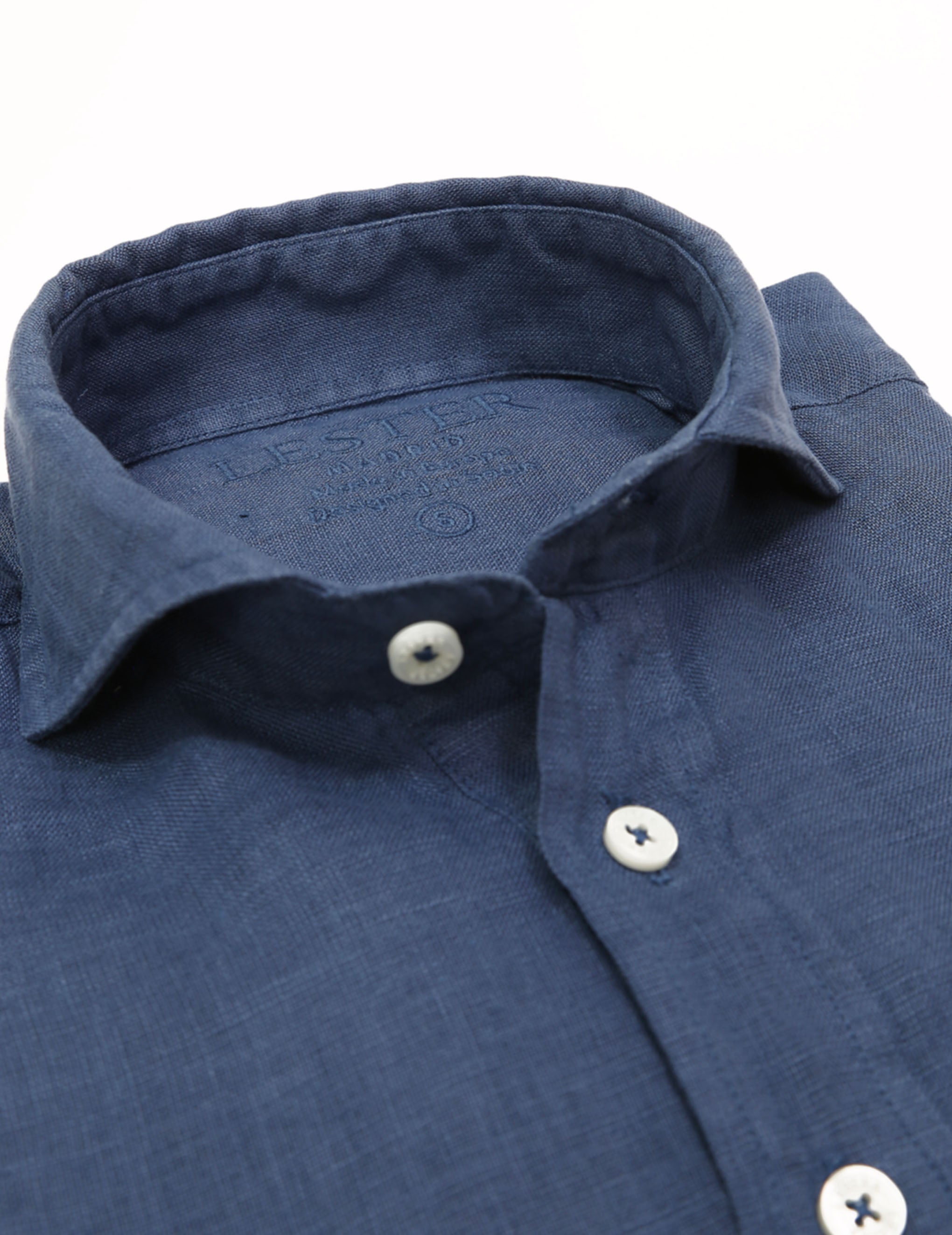 Polera lino Azul oscuro