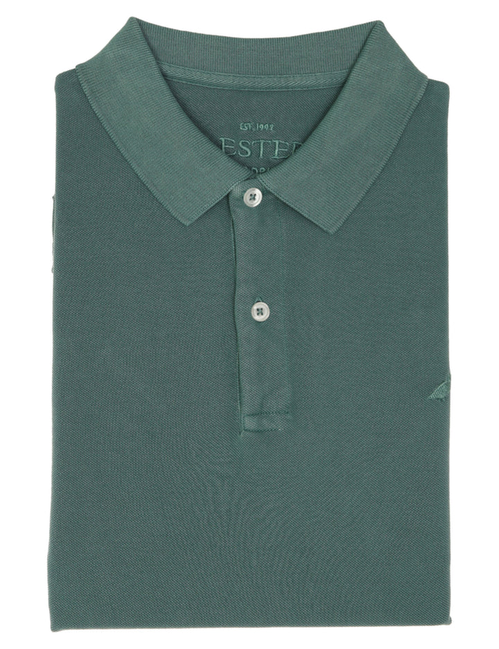 Polo manga corta lavado perdiz Verde