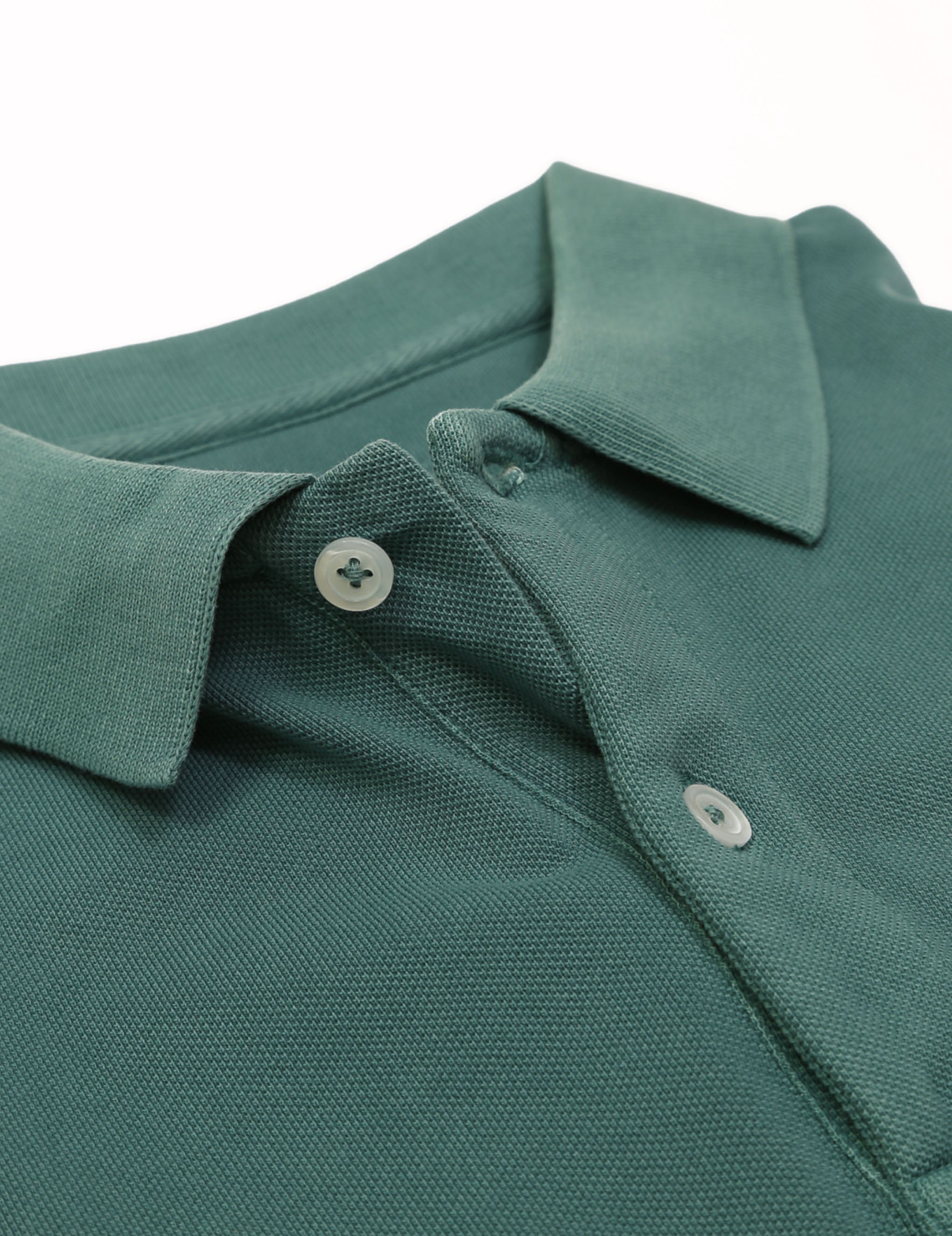 Polo manga corta lavado perdiz Verde
