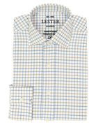 Camisa sport viela cuadro medio Azul/beige