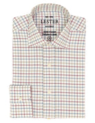 Camisa sport viela cuadro medio Azul/burdeos