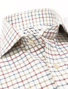 Camisa sport viela cuadro medio Azul/burdeos