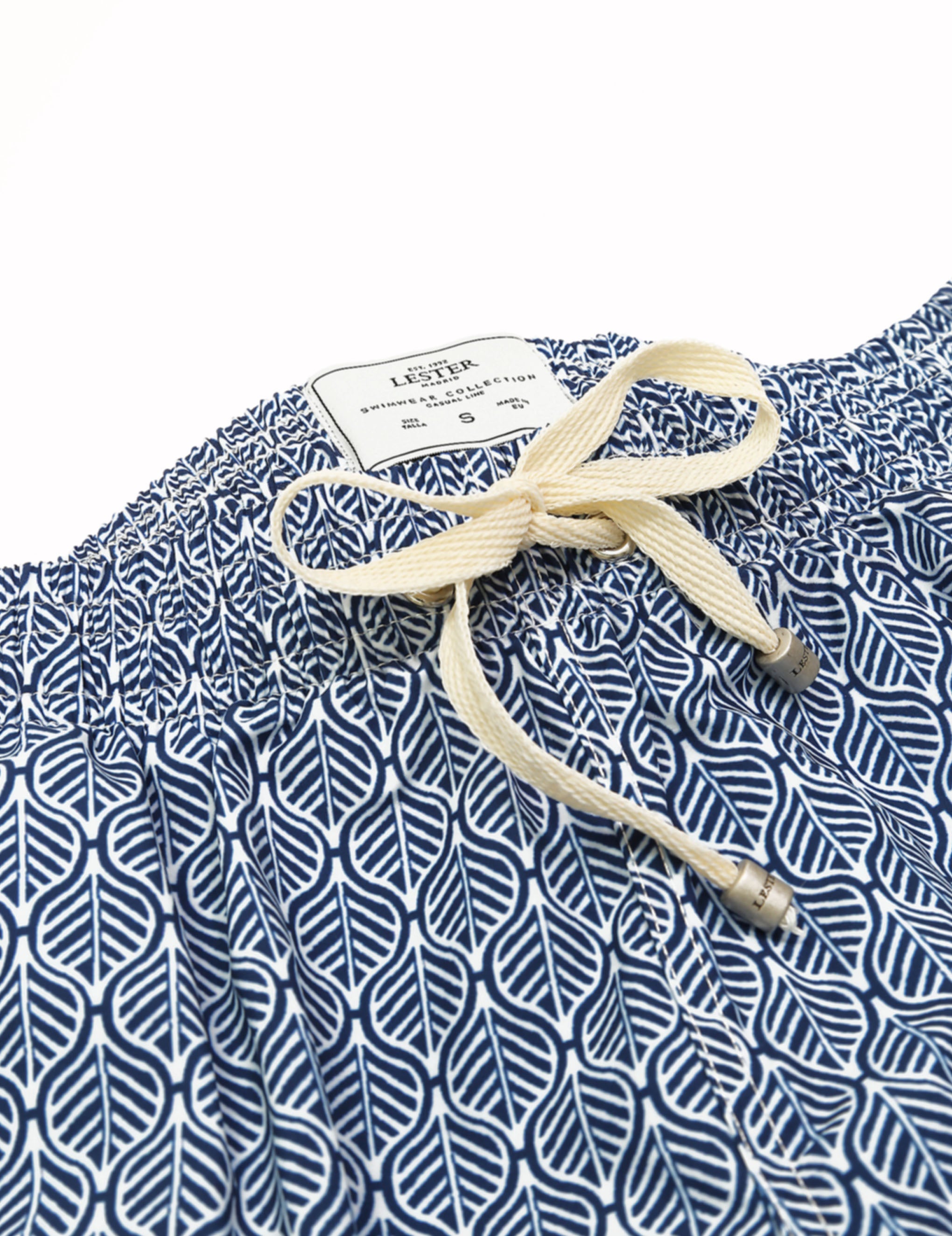 Traje de baño geometrico Azul
