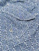 Traje de baño geometrico Azul