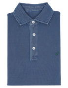 Polo pique manga larga Azul oscuro