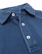 Polo pique manga larga Azul oscuro
