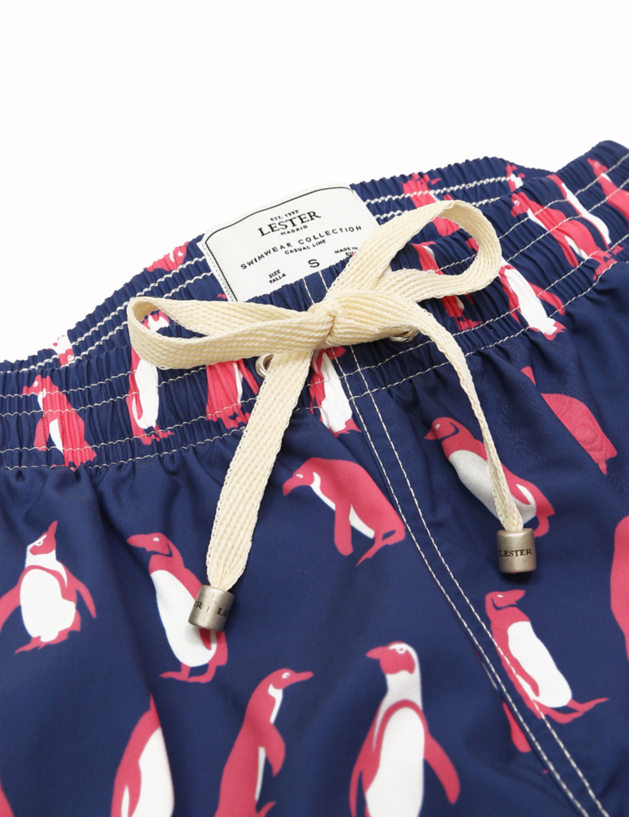 Traje de baño pinguino Azul/rosa
