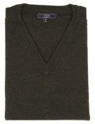 Jersey lana pico Verde oscuro