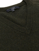 Jersey lana pico Verde oscuro