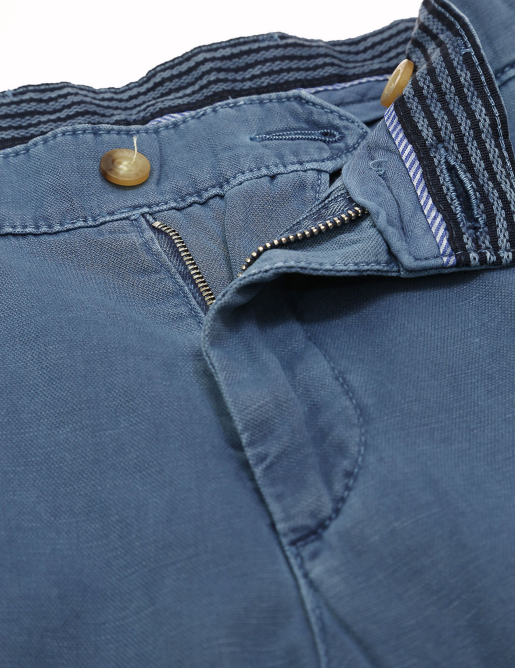 Pantalón lino algodón Azul oscuro
