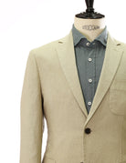 Chaqueta lino lavada Beige