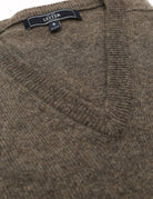 Jersey lana pico Marrón
