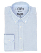 Camisa sport lino vichy Azul