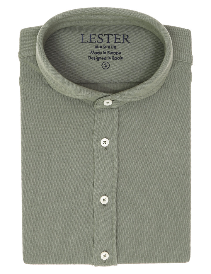 Camisa pique malla Kaki