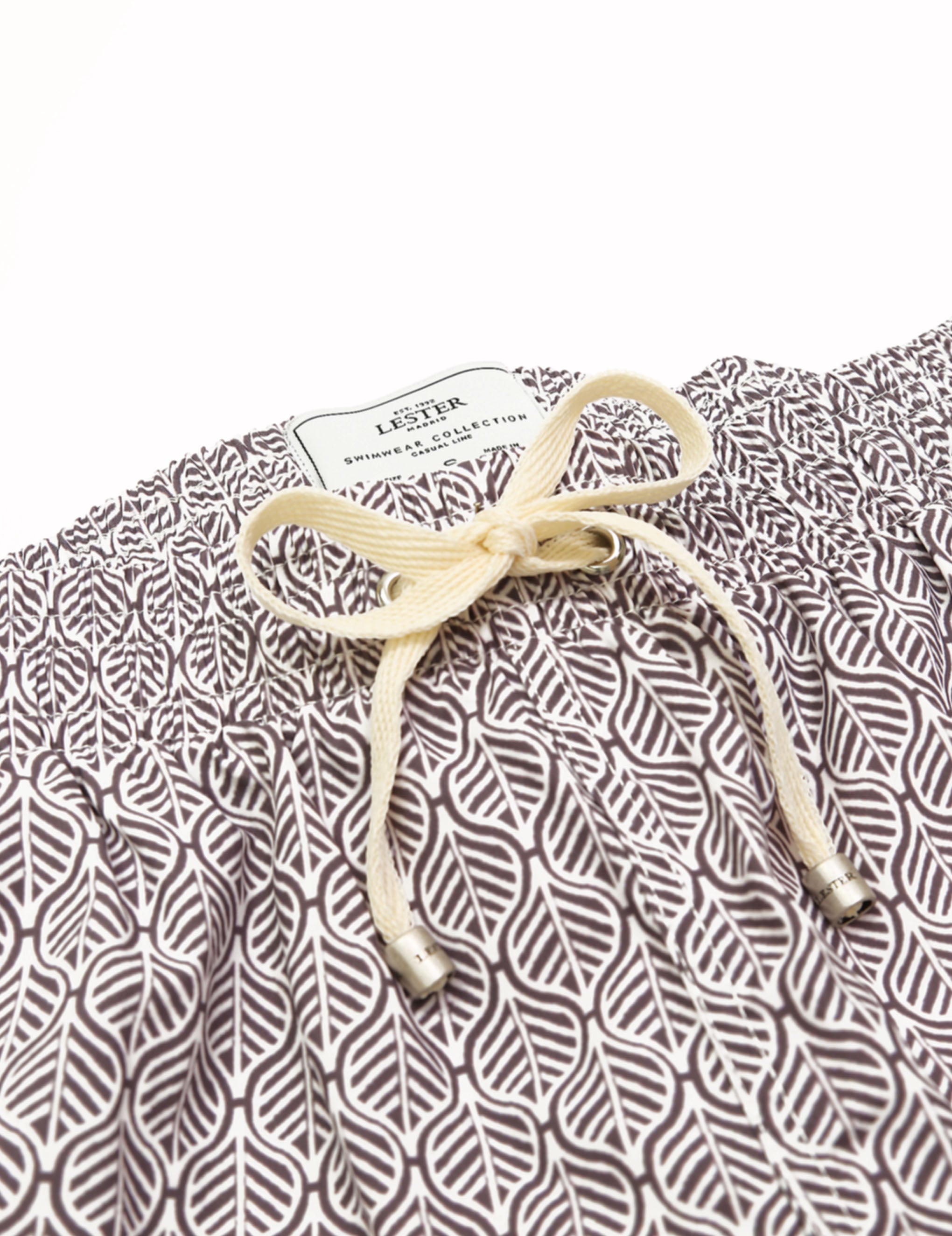 Traje de baño geometrico Gris