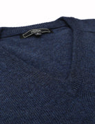 Jersey lana pico Azul oscuro