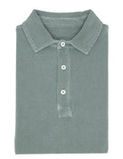 Polo pique lavado Verde oscuro