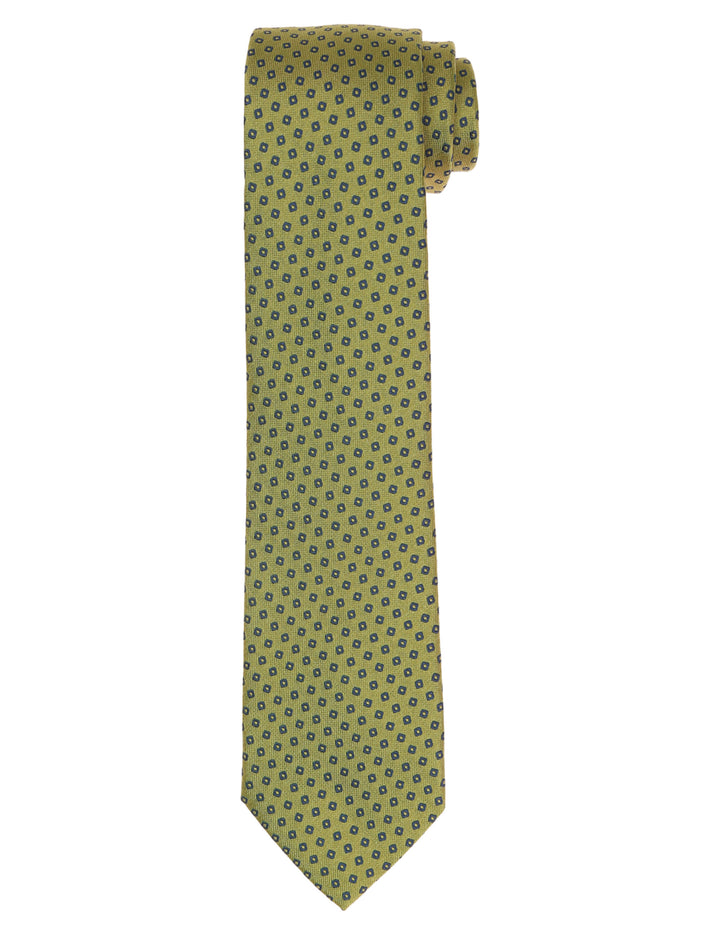 Corbata cuadro irregular Verde/azul