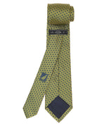 Corbata cuadro irregular Verde/azul