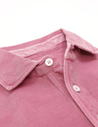 Polo pique manga larga Rosa