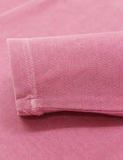 Polo pique manga larga Rosa