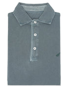 Polo pique manga larga Azul