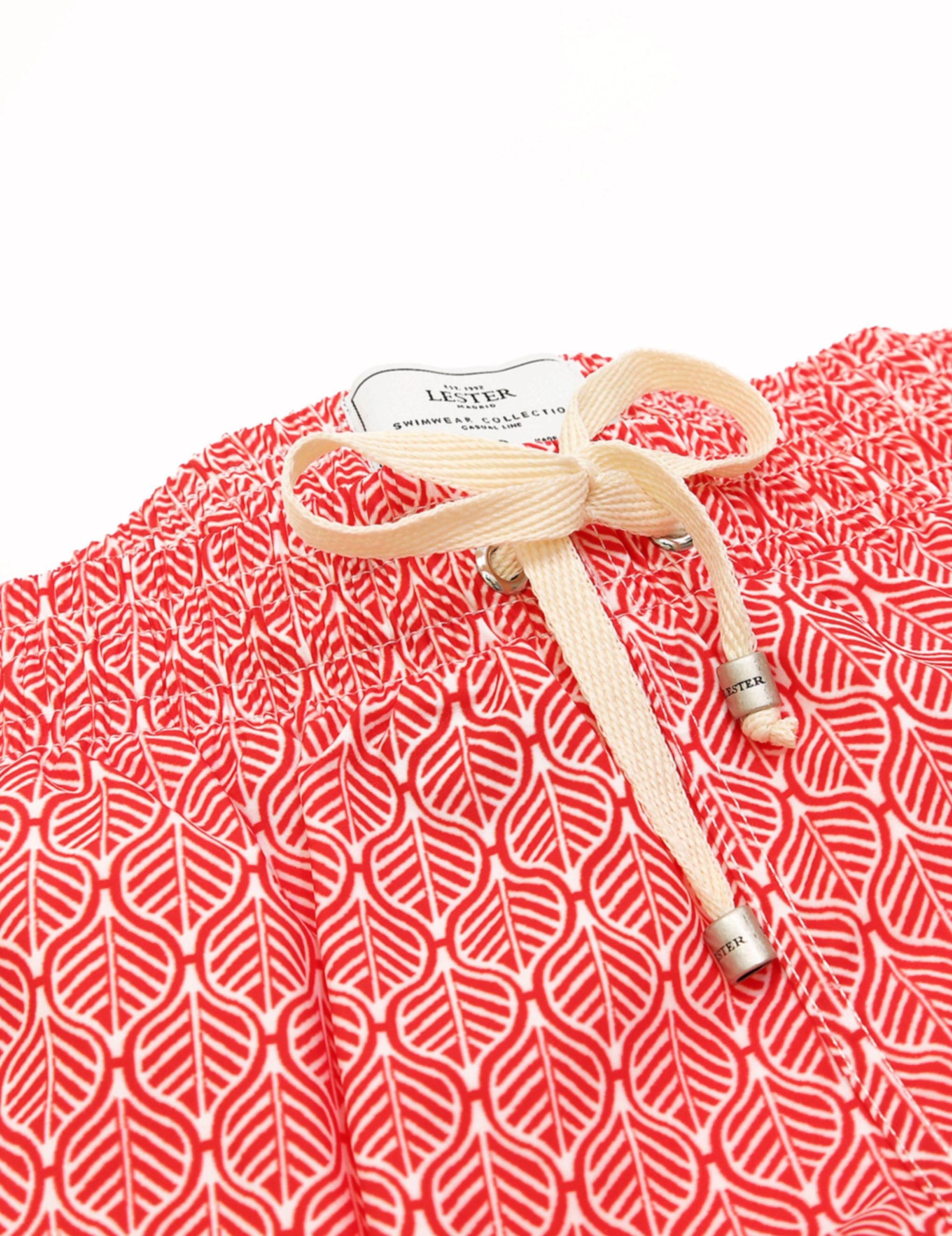 Traje de baño geometrico Rojo