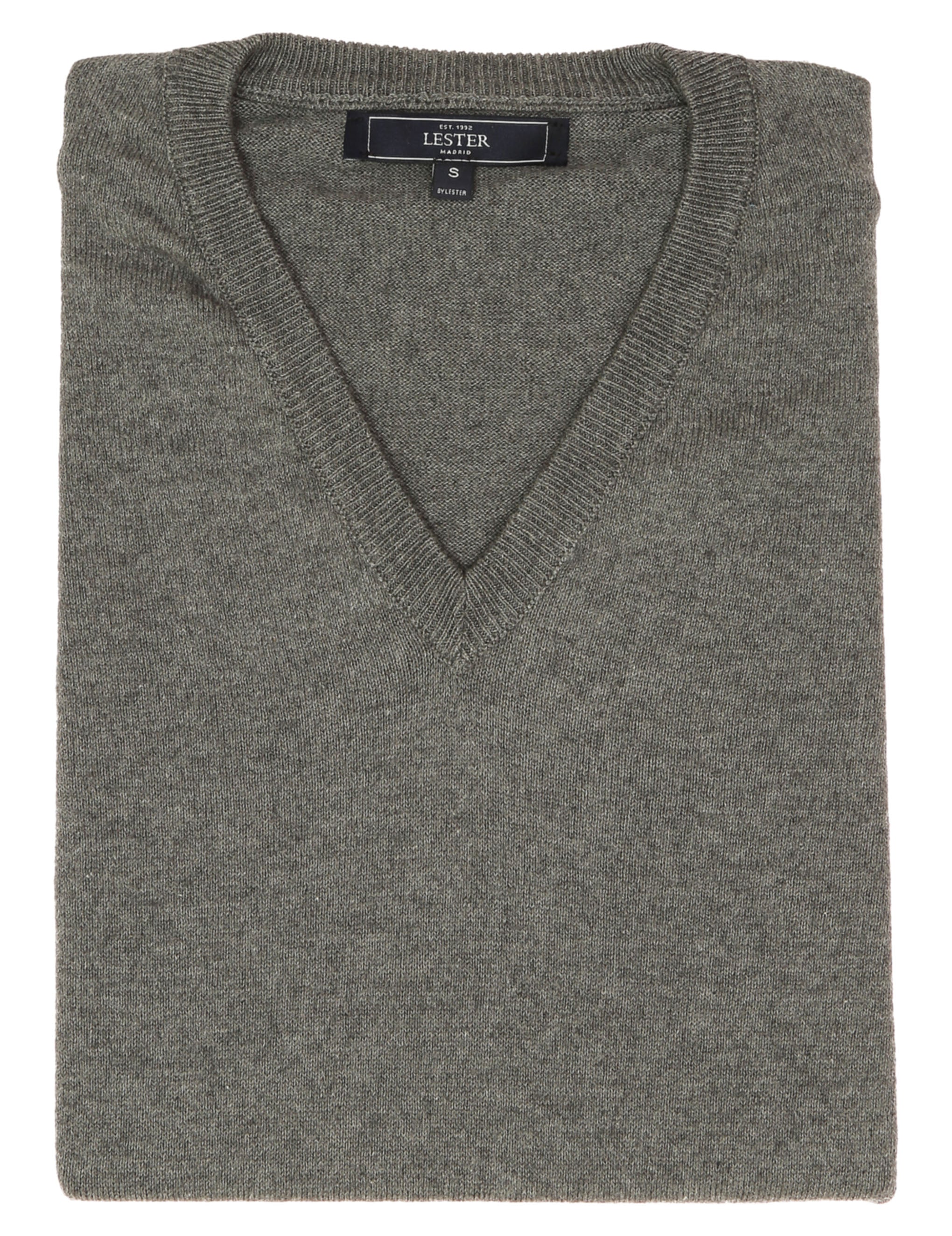 Jersey pico algodón cashmere Gris