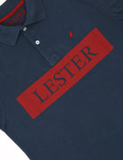 Polo franja lester Azul oscuro
