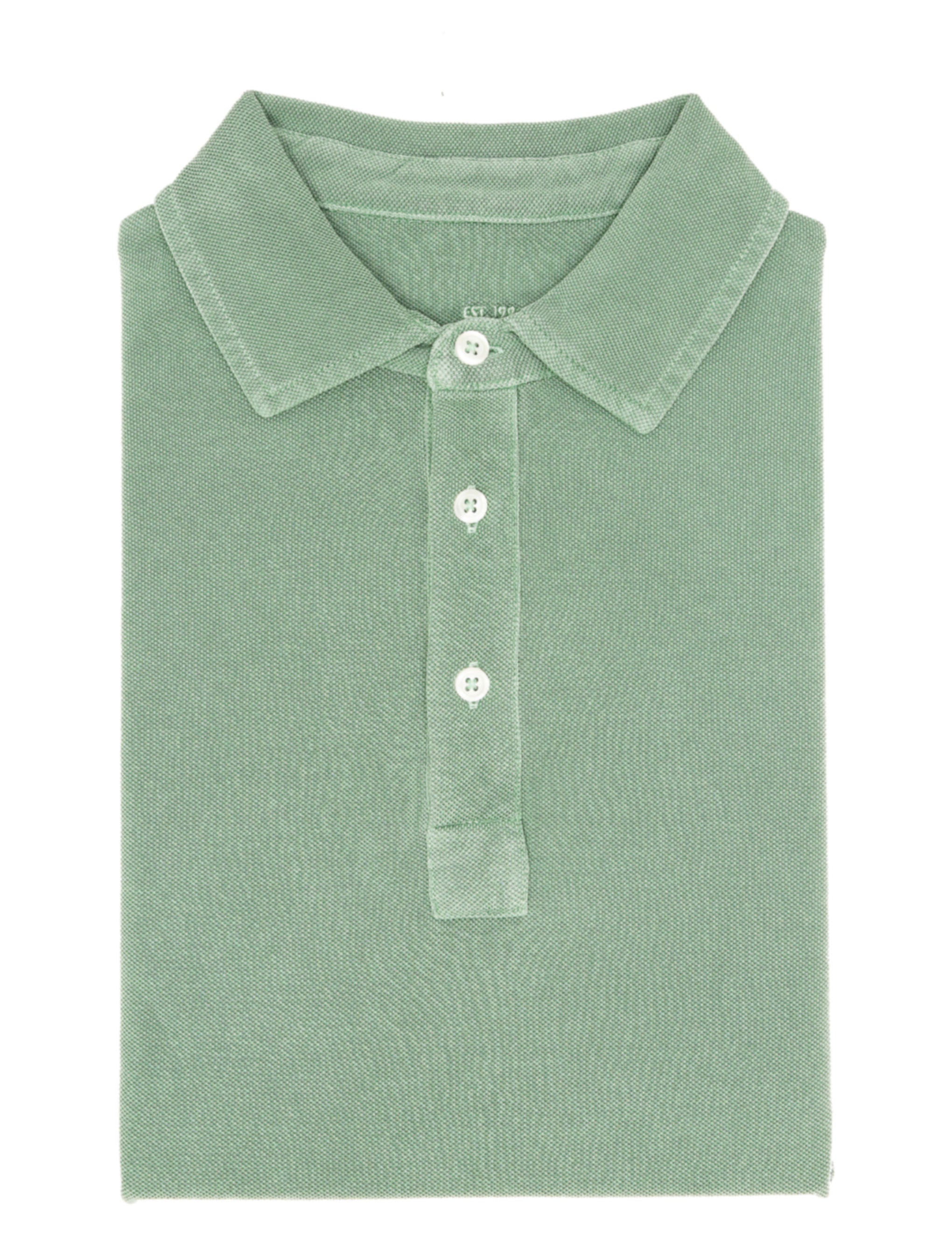 Polo pique lavado Verde claro