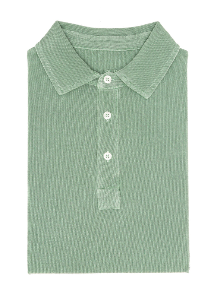 Polo pique lavado Verde claro