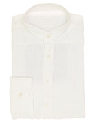 Camisa mao lino lisa lavada Blanco