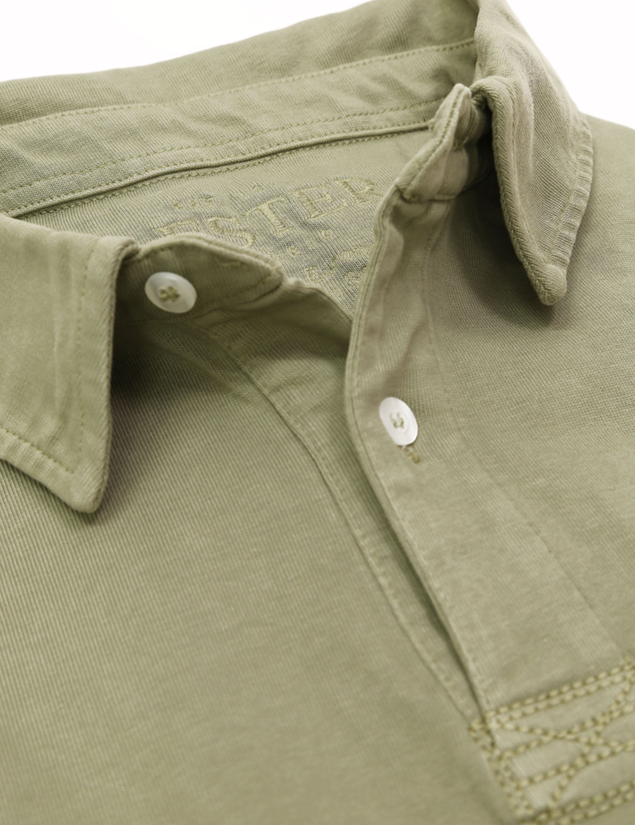 Polo jersey manga larga Gris