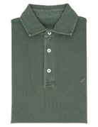 Polo pique manga larga Verde oscuro