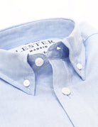 Camisa oxford lisa lavada Azul medio