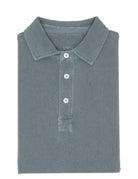 Polo pique lavado Azul