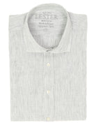 Camisa sport lino mil rayas Gris