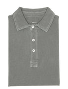 Polo pique lavado Gris