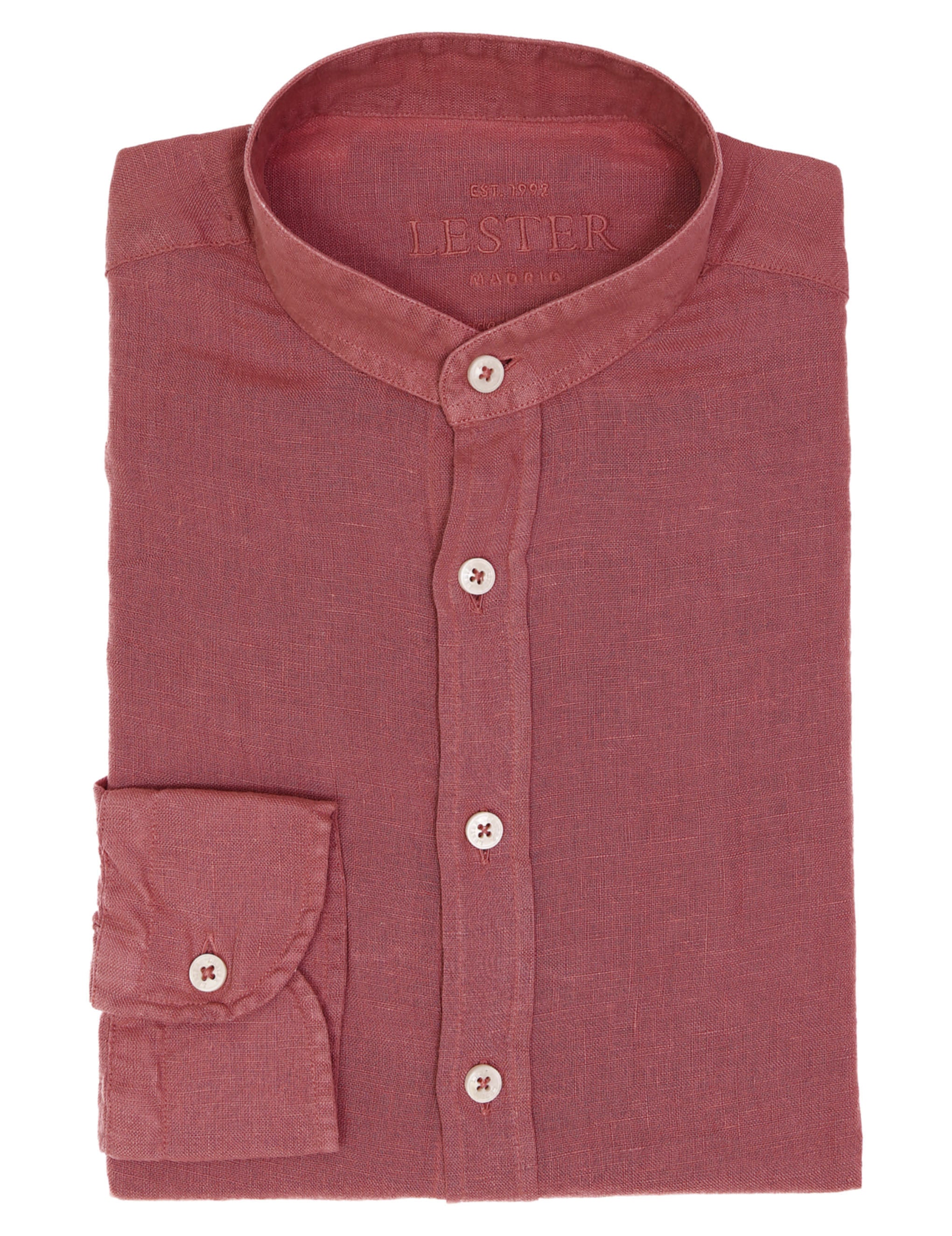 Camisa mao lino lisa lavada Fresa